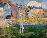 Paul Gauguin Watermill in Pont Aven oil